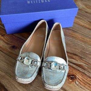Stuart Weitzman Cateye Chrome Size 7.5 Medium